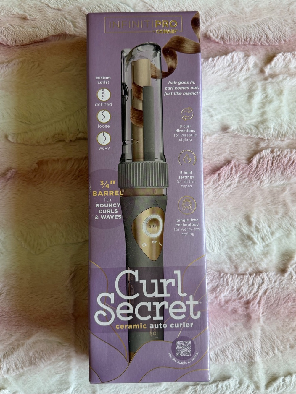 InfinitiPRO by Conair Curl Secret Ceramic Auto Curler - Purple